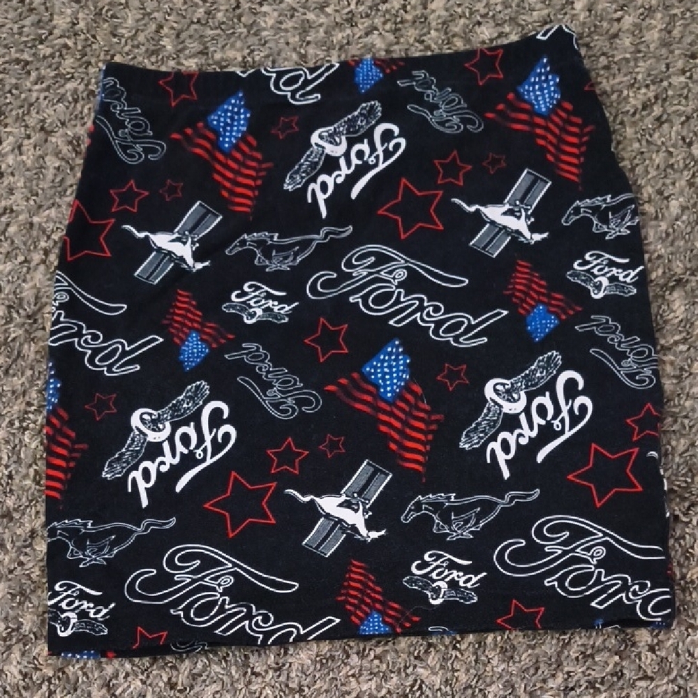 Forever 21 Ford Mustang Mini Pencil Skirt